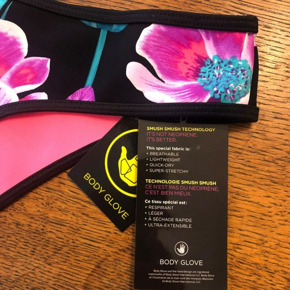 Body Glove Smush XS Floral Bikini Bottom NWT Super Stretchy - Picture 3 of 8